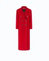 Pinko Double-breasted Notched-lapel Coat