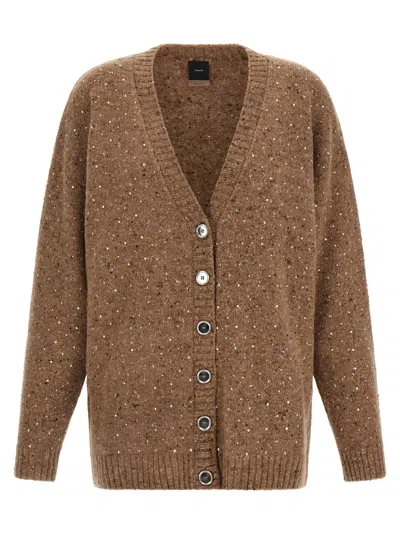 Pinko 'marche' Cardigan In Brown