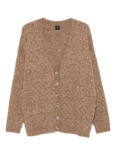 PINKO 'MARCHE' CARDIGAN WITH SEQUINS PINKO