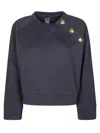 Pinko Margarine Sweatshirt With Shoulder Buttons In Gray