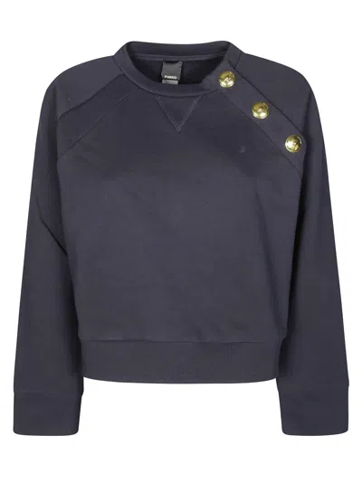 PINKO MARGARINE SWEATSHIRT WITH SHOULDER BUTTONS