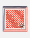 Pinko Marinière Print Twill Scarf In Orange
