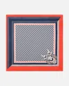 Pinko Marinière Print Twill Scarf In Multi