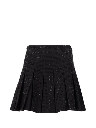 Pinko Marisol Gonna Tinto Filo Full In Black