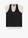 Pinko Mark Cotton Blend T-shirt With Combined Top In Black