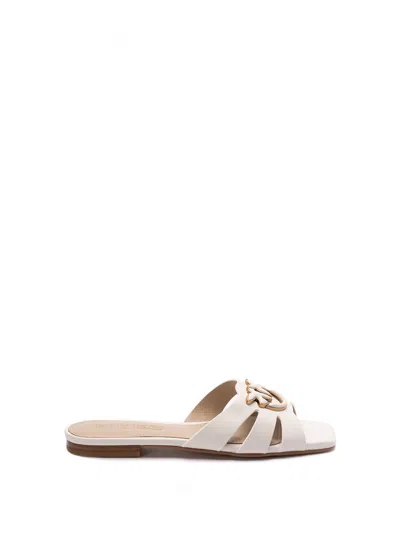 Pinko Flat Slippers In Beige