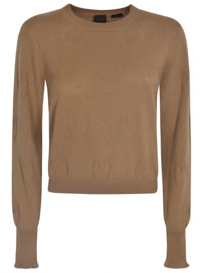 Pinko Marmotta Sweater In Camel
