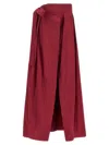 Pinko Maroon Cavallina Skirt In Burgundy