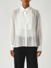 Pinko Marquilla Camicia Georgette Satin Shirt In Neutral