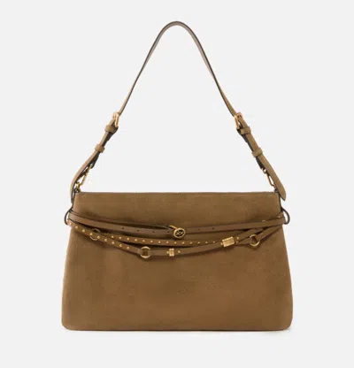 Pinko Belt Bag Big Suede In Brown