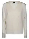 Pinko Lightweight Semi-sheer Sweater With V-back Detail