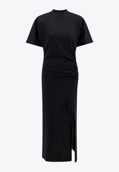 Pinko Marvin Draped Midi Dress In Black