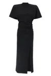 Pinko Long T-shirt Dress With Padded Shoulders