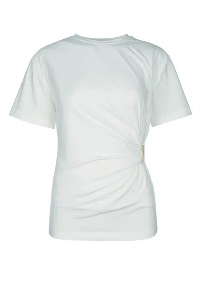 Pinko Mary Cotton Sweater T-shirt In White