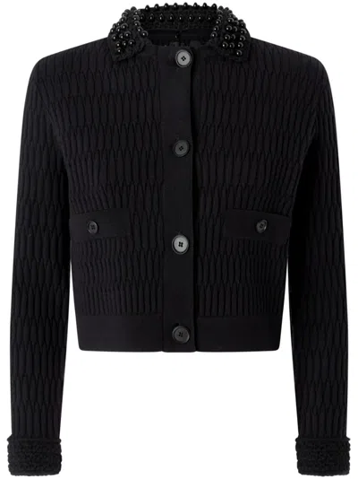 Pinko Masquerade Cardigan In Black