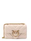 Pinko Love One Cross Body Bag In Beige