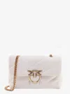 Pinko Matelassé Leather Shoulder Bag With Iconic Love Birds Buckle