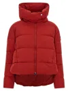 Pinko Matt Finish Down Jacket In Red