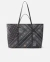 Pinko Maxi Double Handle Shopper Bag With Bandana Print