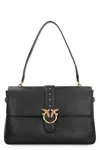 Pinko Maxi Love Bag Slouchy Shoulder Bag In Leather In Black
