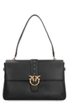 Pinko Maxi Love Bag Slouchy Shoulder Bag In Leather In Black
