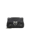 Pinko Maxi Love Classic Puff Leather Bag In Black