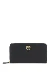 Pinko Maxi Rider Zip-around Wallet In Black