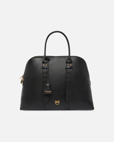 Pinko Maxi Leather Escape Bag Bowling Bag