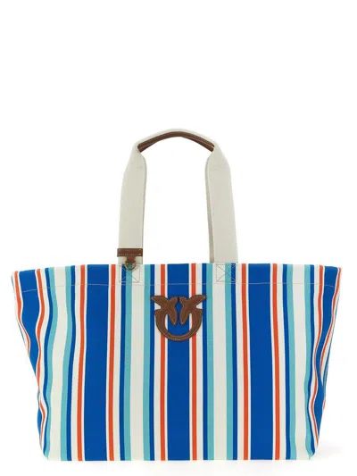 Pinko Maxi Stripes Shopping Bag