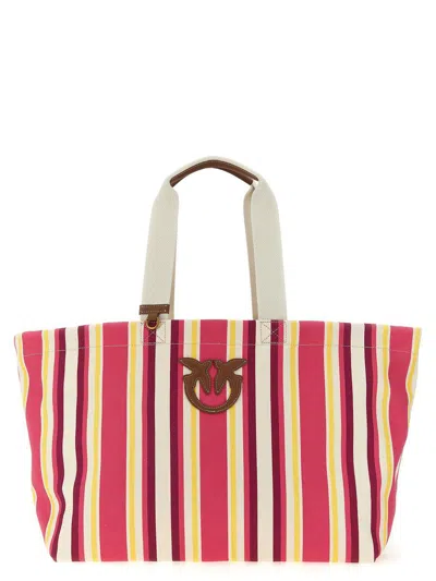 Pinko Maxi Stripes Shopping Bag