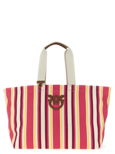 Pinko Maxi Stripes Shopping Bag Tote Bag Multicolor