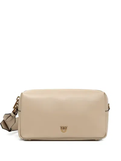 Pinko Medium Horizontal Bag Logo Shoulder Bag In Neutral