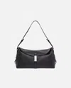 Pinko Medium Leather Saddle Bag Baguette Shoulder Bag