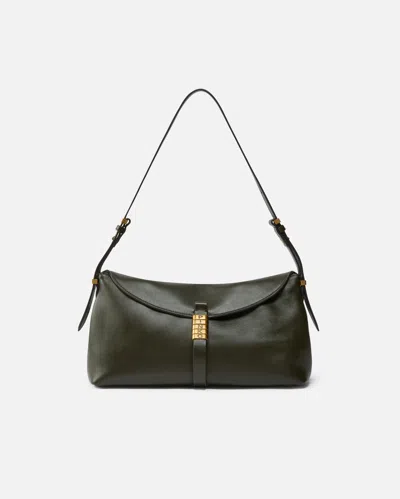 PINKO MEDIUM LEATHER SADDLE BAG BAGUETTE SHOULDER BAG