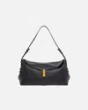 Pinko Borsa A Spalla Saddle Bag Media In Pelle In Black