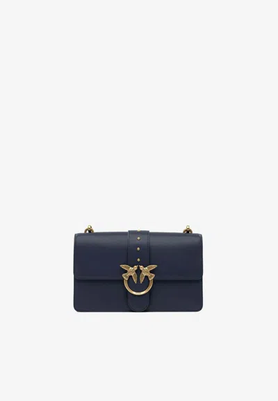 Pinko Medium Love Bag One Handbag In Blue