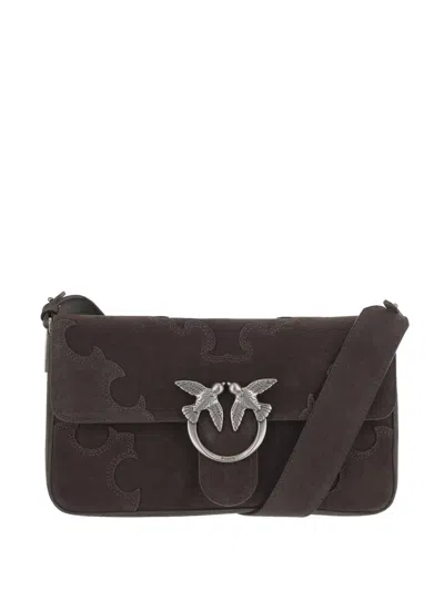 Pinko Medium Love Bag One Slouchy Shoulder Bag In Brown