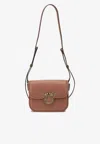 Pinko Medium Love Box Crossbody Bag In Brown