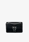 Pinko Medium Love One Light Classic Shoulder Bag In Black