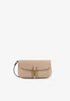 Pinko Medium Saddle Flat Shoulder Bag In Neutral