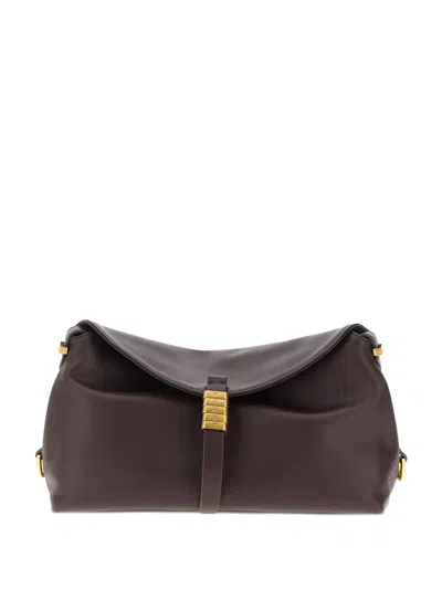 PINKO MEDIUM SADDLE METAL-RINGS SHOULDER BAG