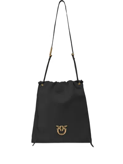 Pinko Medium Slouchy Bag Shoulder Bag In Black