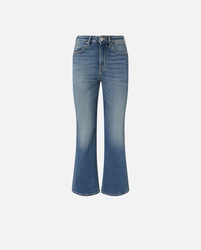 Pinko Jean Bootcut En Denim À Délavage Moyen In Lavaggio Medio
