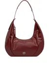 Pinko Medium Zip-fastening Curved Shoulder Bag In Red