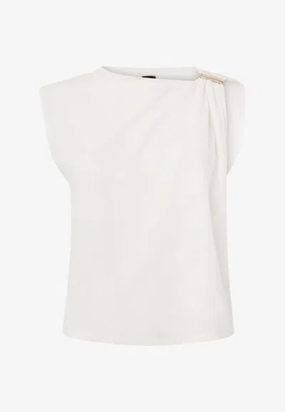 Pinko Melody Sleeveless Top In White