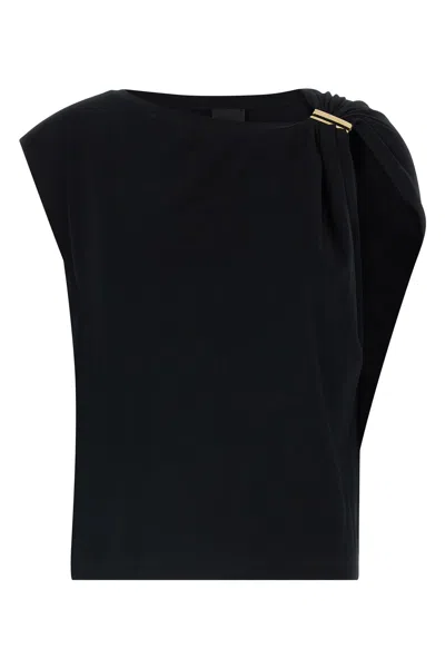 Pinko Twist Detail T-shirt In Black