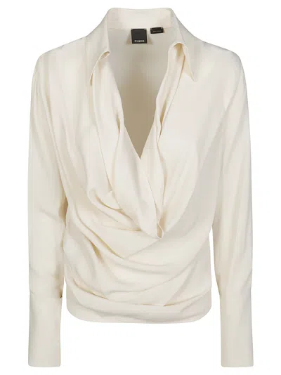 Pinko Melpomene Maglia Sc V Mm In Bianco