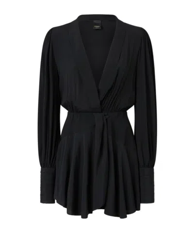 Pinko Melun Mini Dress In Black