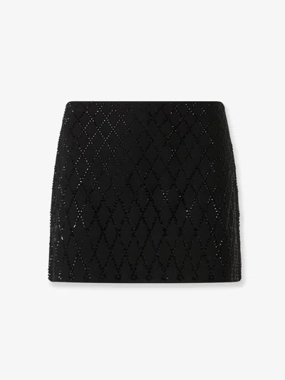 PINKO MEMORY MINI SKIRT WITH CRYSTALS
