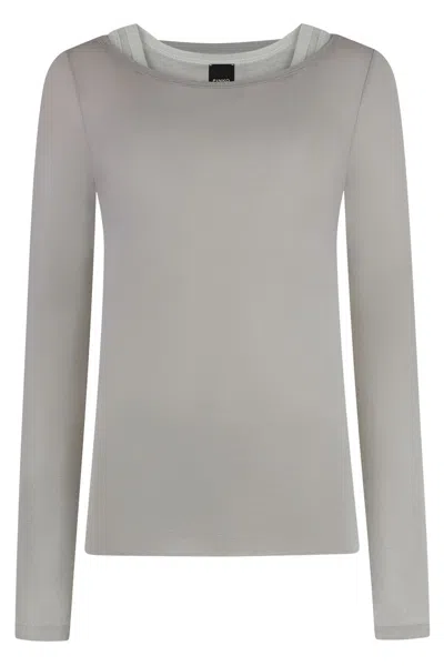 PINKO PINKO MERCI JERSEY LONG SLEEVE T-SHIRT